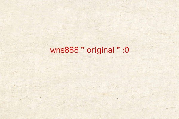 wns888＂original＂:0